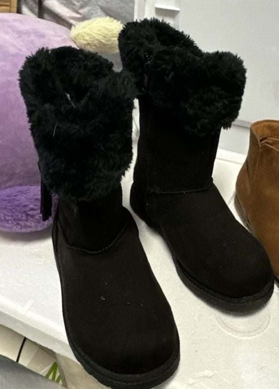 Makalu California Black Faux Fur Lined Winter Boots